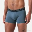 Quần lót nam Emporio Armani Endurance Stretch Cotton Trunk 2-pack Grey/Blue